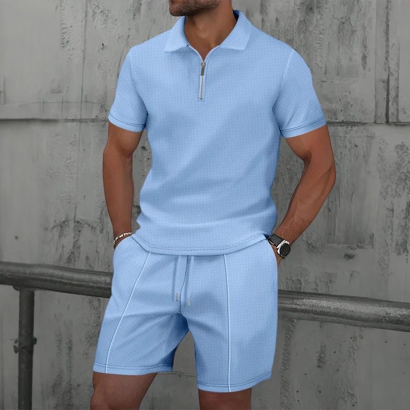 Toby zip up shirt + shorts