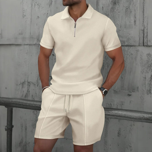 Toby zip up shirt + shorts