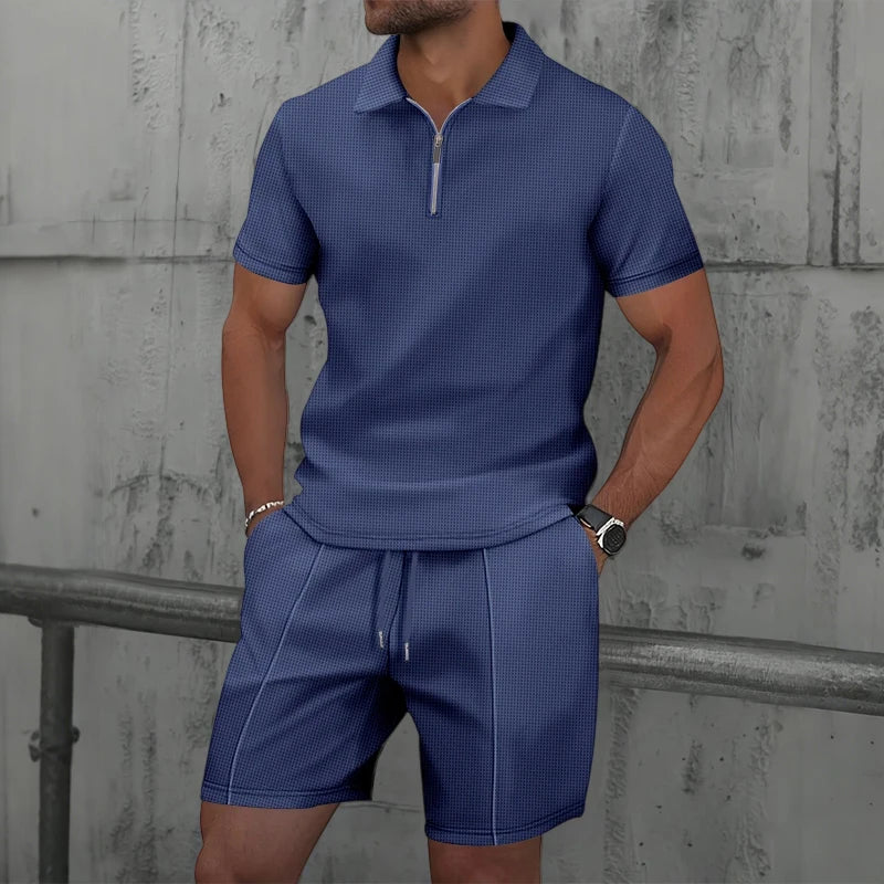 Toby zip up shirt + shorts